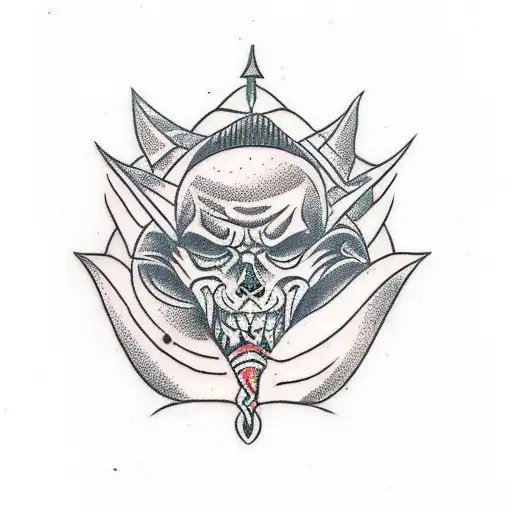 Waist Up Of A Evil Wizard