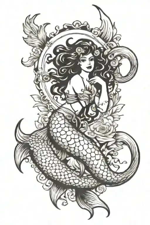 Capricorn Mermaid Surrounded