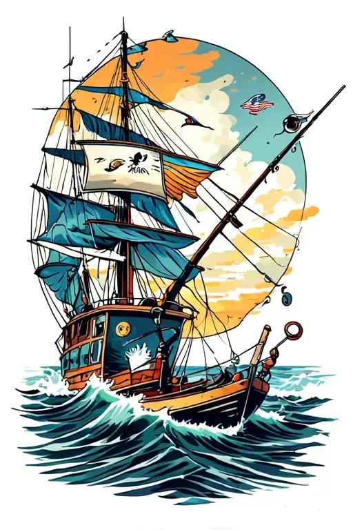 Offshore Fishing Scene