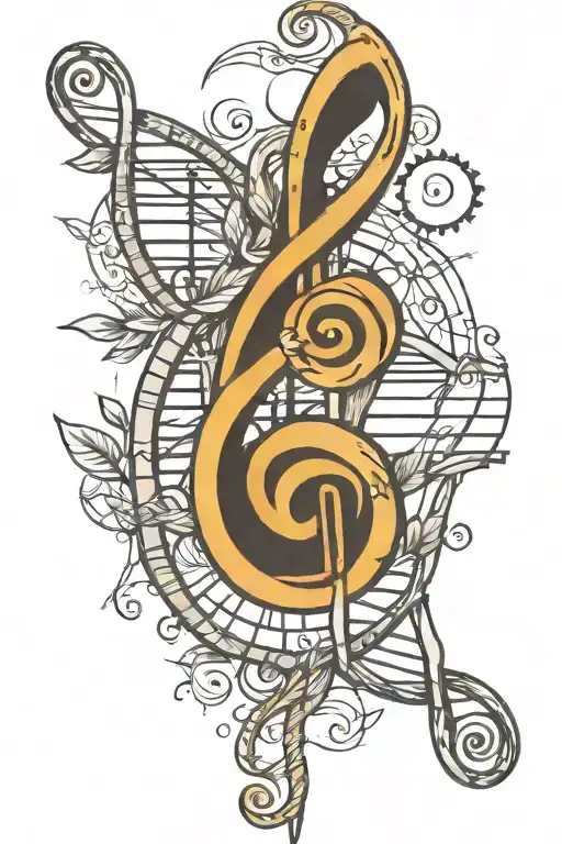 Treble Clef And Dna