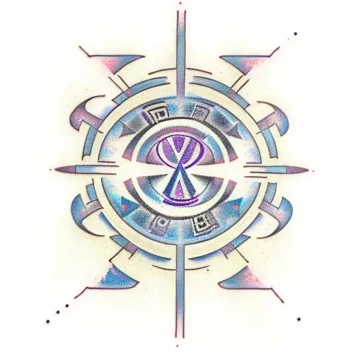 A Combination Of Binary Code And Jedi Order Symbol Forming A Unique Design