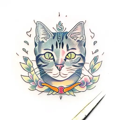 Cat Laying On Her Back