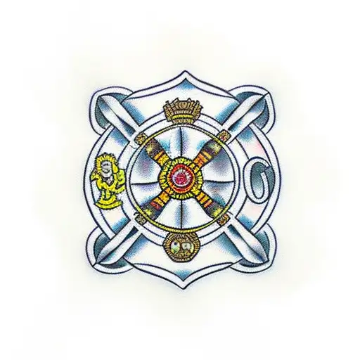 Disney Tribal Maltese Cross Firefighter