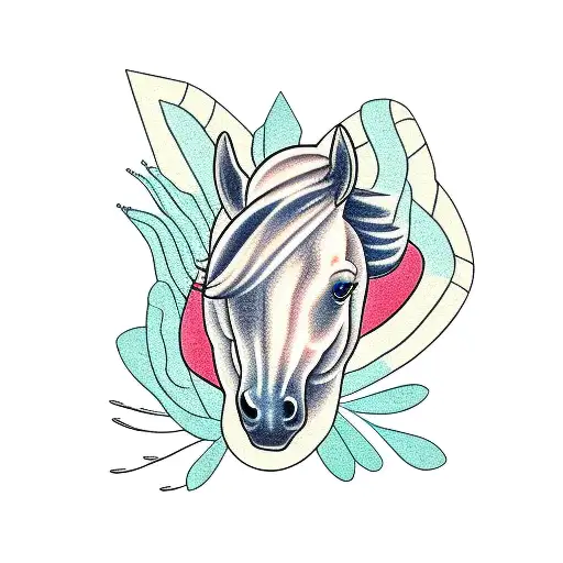 Horse With Succulents