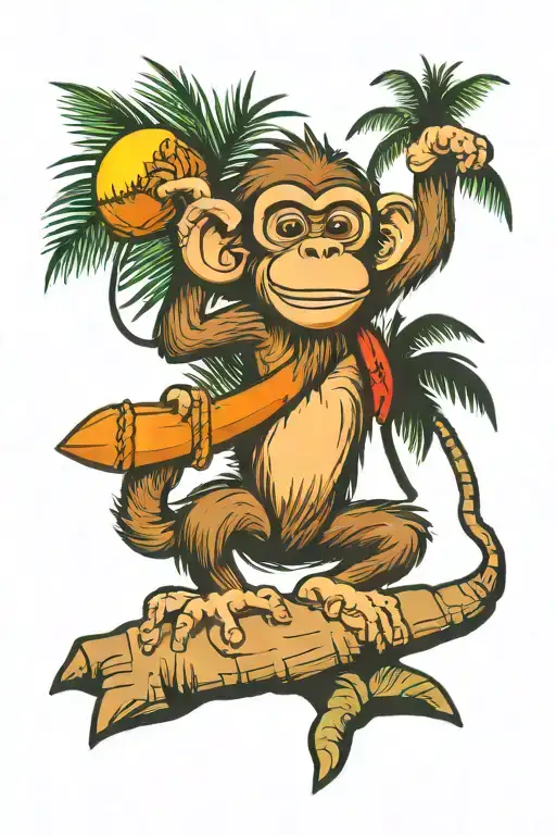 Coconut Tree Monkey