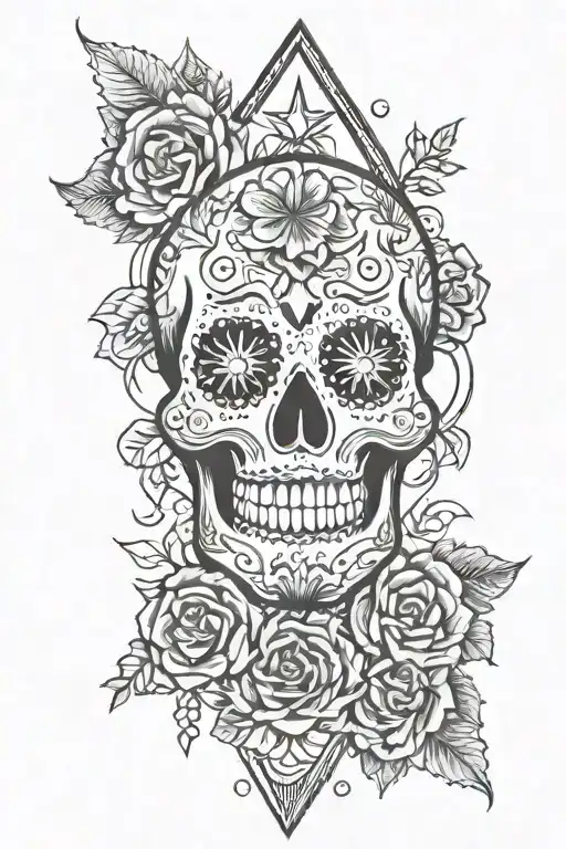 Sugar Skull Mysterious And Dark Side Of The Moon