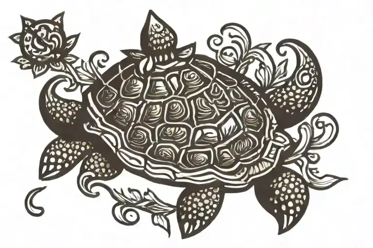 Turtle Bow Crown Surrounded