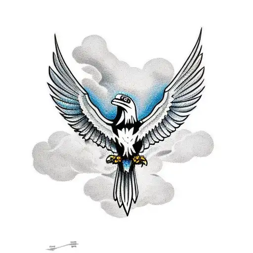 Norse Raven Staring At You And Taking Off