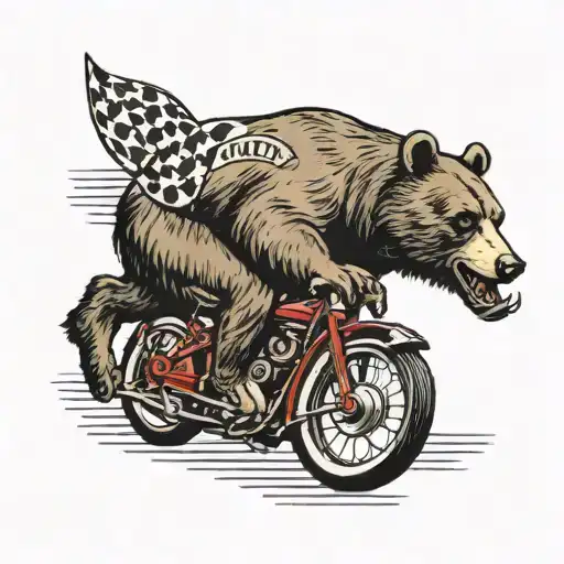 Bear Hitler Ride On Bike