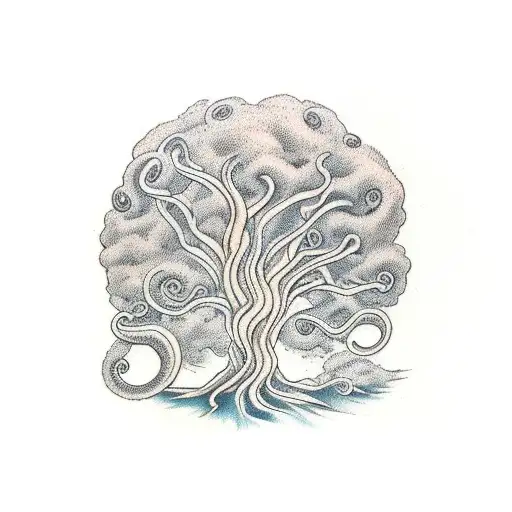 Large Willow Tree With Tentacle Root Ball