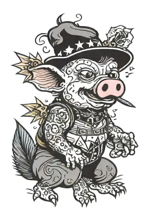 Porky Dress Like A Rock Star