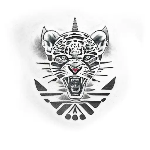 Jaguar Print Aztec Realistic Body