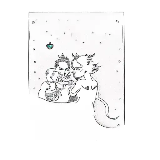 A Mother And Her Two Sons