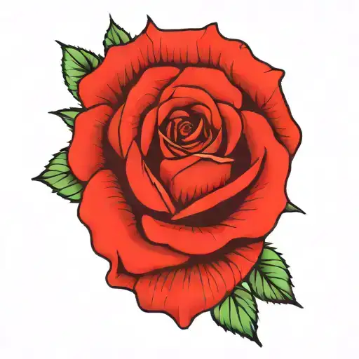 Realistic Rose Flower