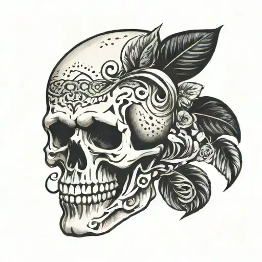 Half Human Half Skull