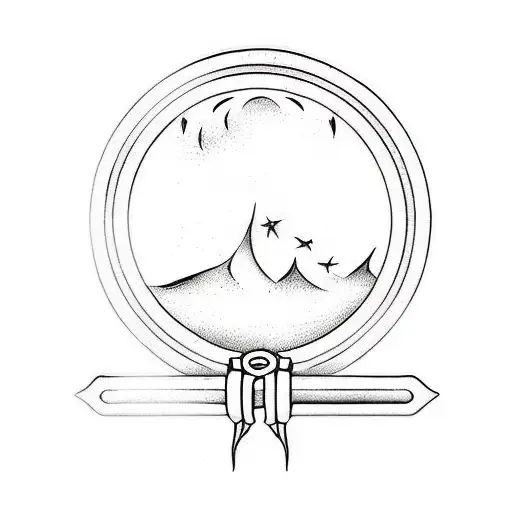 A Black And White Logo Brush Effect