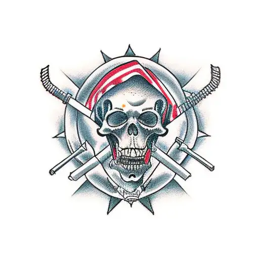 Grim Reaper With A Ruck And M4