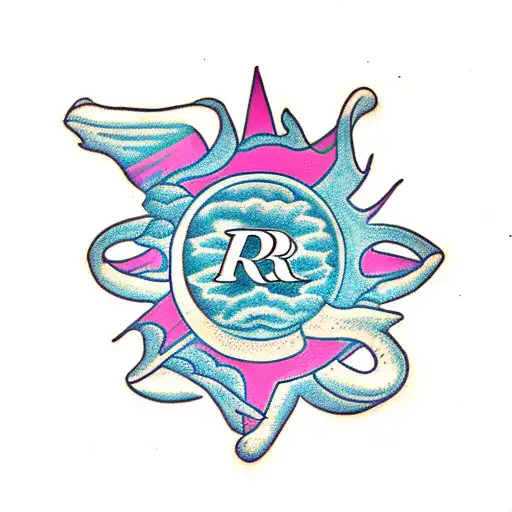 Sun Combined With Initial R But R Should Be Hidden