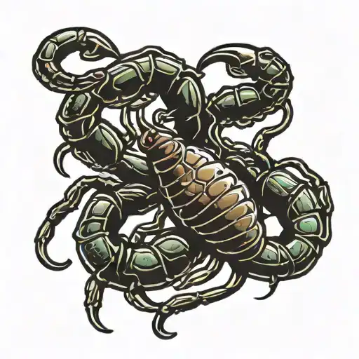 Scorpion With Army Badge