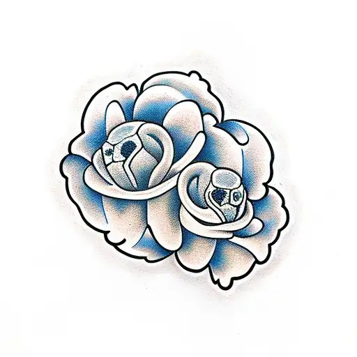 Pill Flowers And Skull Represent Hangover