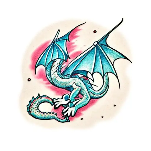 Dragon Crying Broken Heart