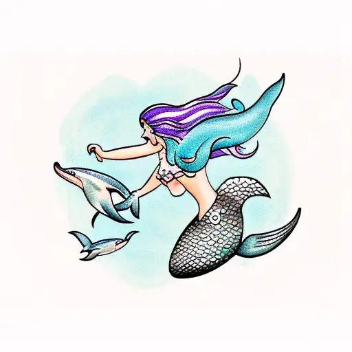 Mermaid Abd Dolphin