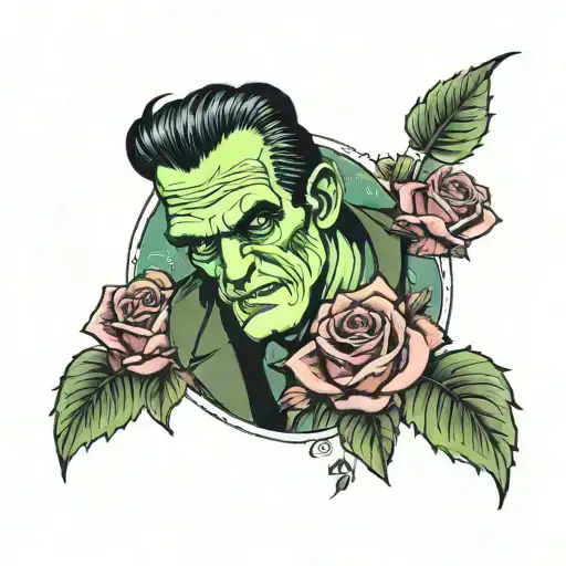 Frankenstein Coming Out Of Rose