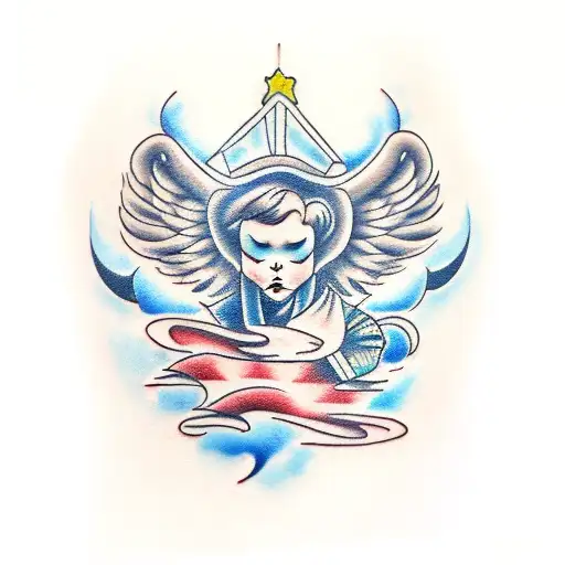 Clouds And Guardian Angel