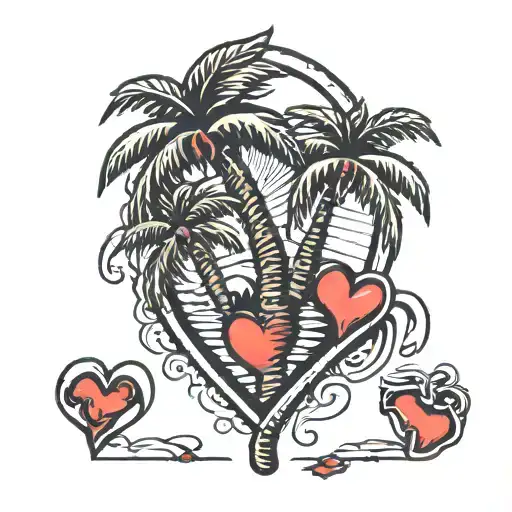 Palm Tree And Broken Heart