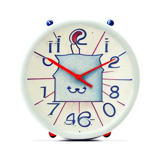 A Retro Digital Alarm Clock That Has The Word Now In Type Instead Of The Time