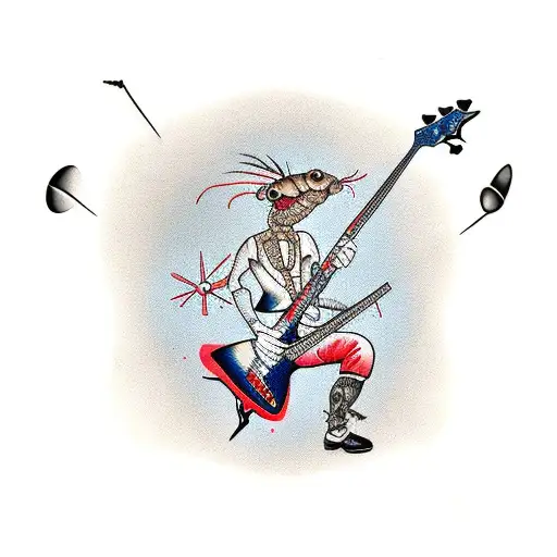 Cockroach Playing The Bass Guitar