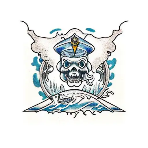 Ocean Animals And Surf