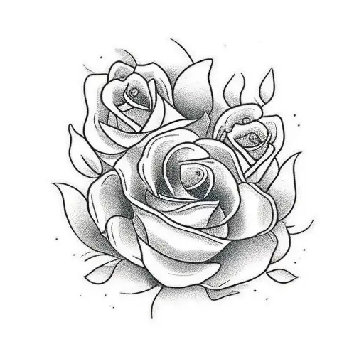 A Traditional Style Floral Design With 'Ayden' Integrated Into The Petals