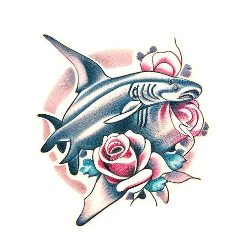 Nurse Shark With Roses