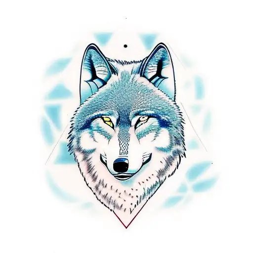 Face Of A Wolf And On Ox Combined