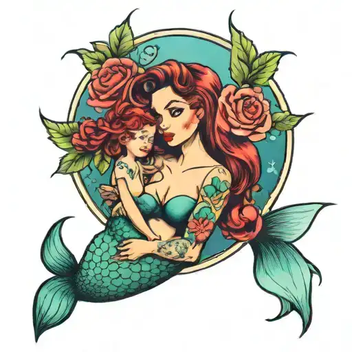 Mermaid Mutants Cupcake Mom Daughter Rose