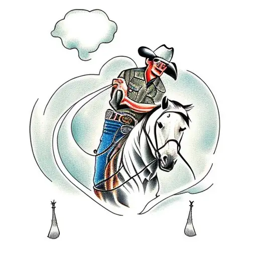 Cowboy In A Horse