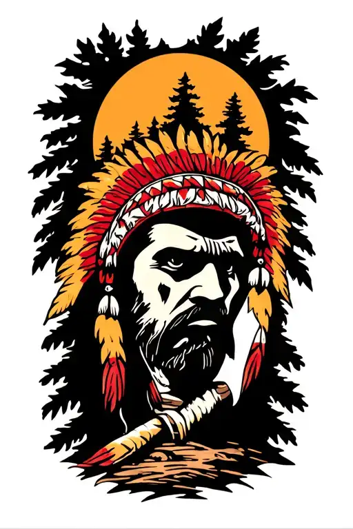 Cherokee Forest Scene