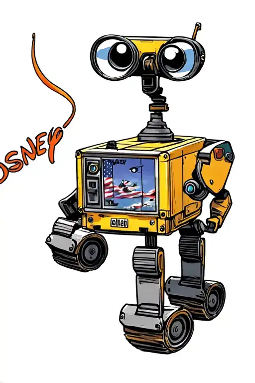 Wall-e Disney Tattoo For Men