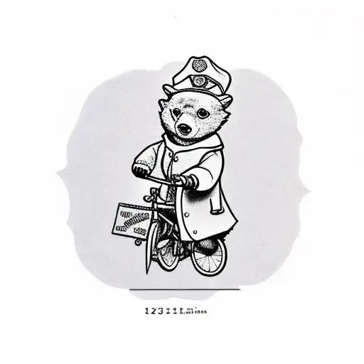 Paddington Bear On Bike