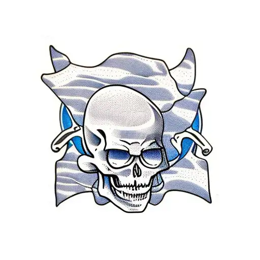 Skeleton Sunbathing With Sunglasses And Sun Cream