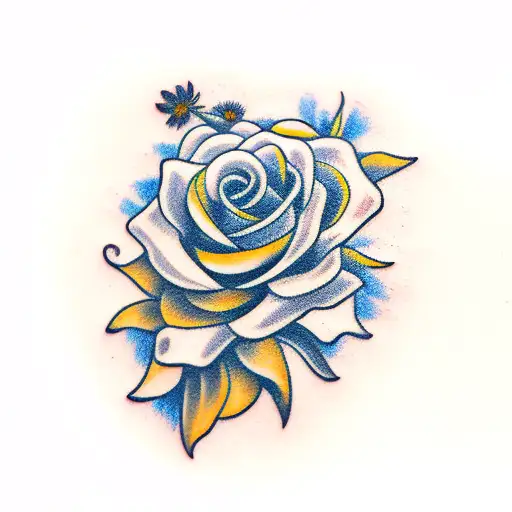 Yellow Rose And Black Eyed Susan