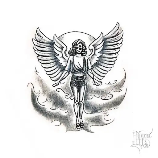 An Angel Holding Hands With A Demon