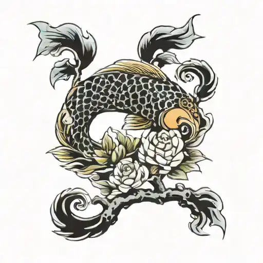 Tree With No Leaves Koi Fish