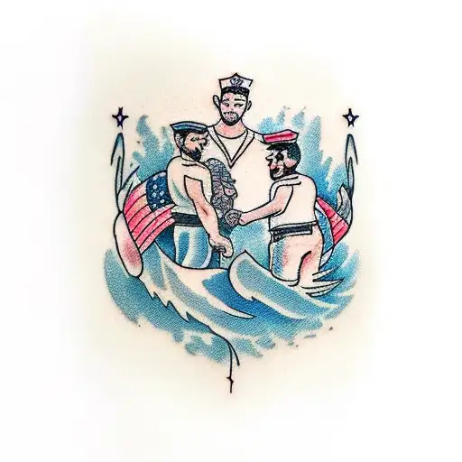 I Need Arm Band Tattoo And In The Middle I Need Tattoo Of Father Holding A Hand Of His Son