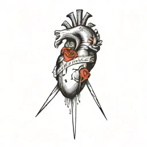 The Words Damnus Euis With A Broken Heart Under