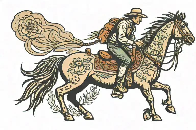 Cactus Horse And Rider