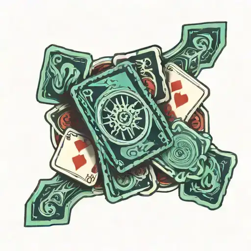 A Hand Of Uno Cards Broken Into Puzzle Pieces Arranged