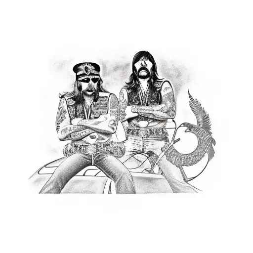 Mustang 1968 Car And Motorhead Lemmy Kilmister