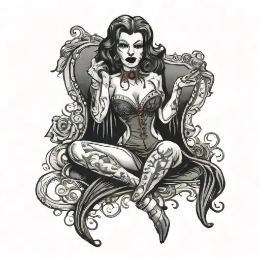 Sexy Female Vampire With Curves